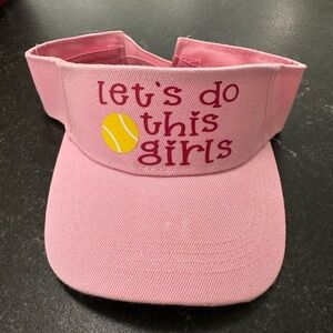 Pink Kids Visor Hat